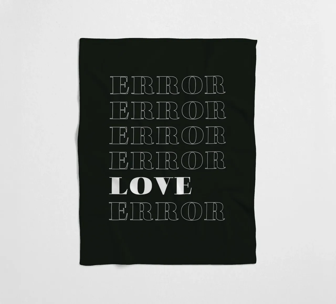 error error love error manta de franela de Daily Inspiration