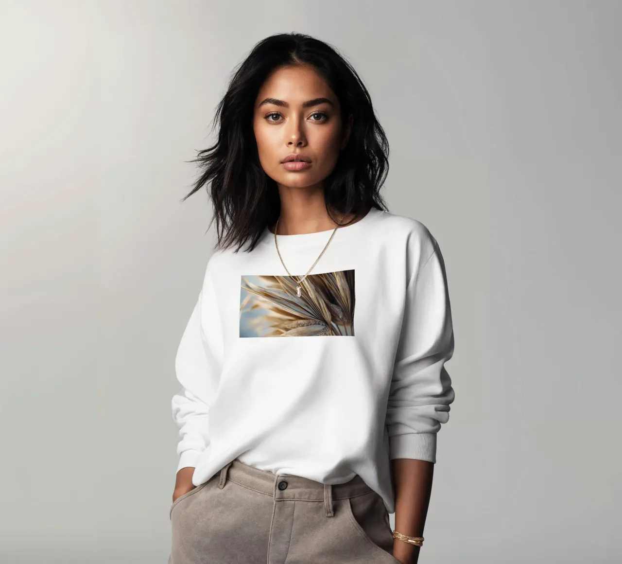 Dry Palm Leaf felpa da treechild