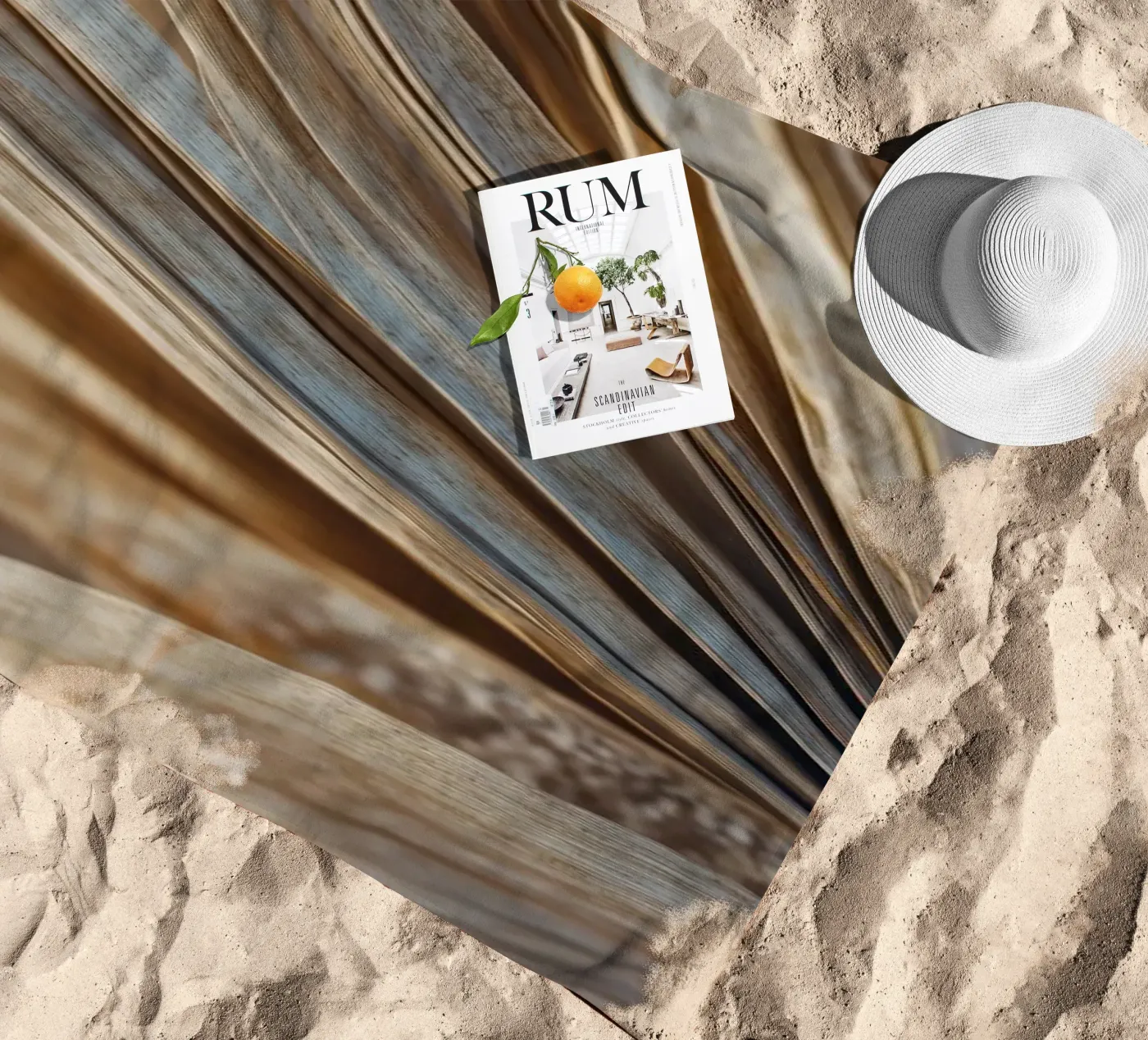Dry Palm Leaf telo mare da treechild