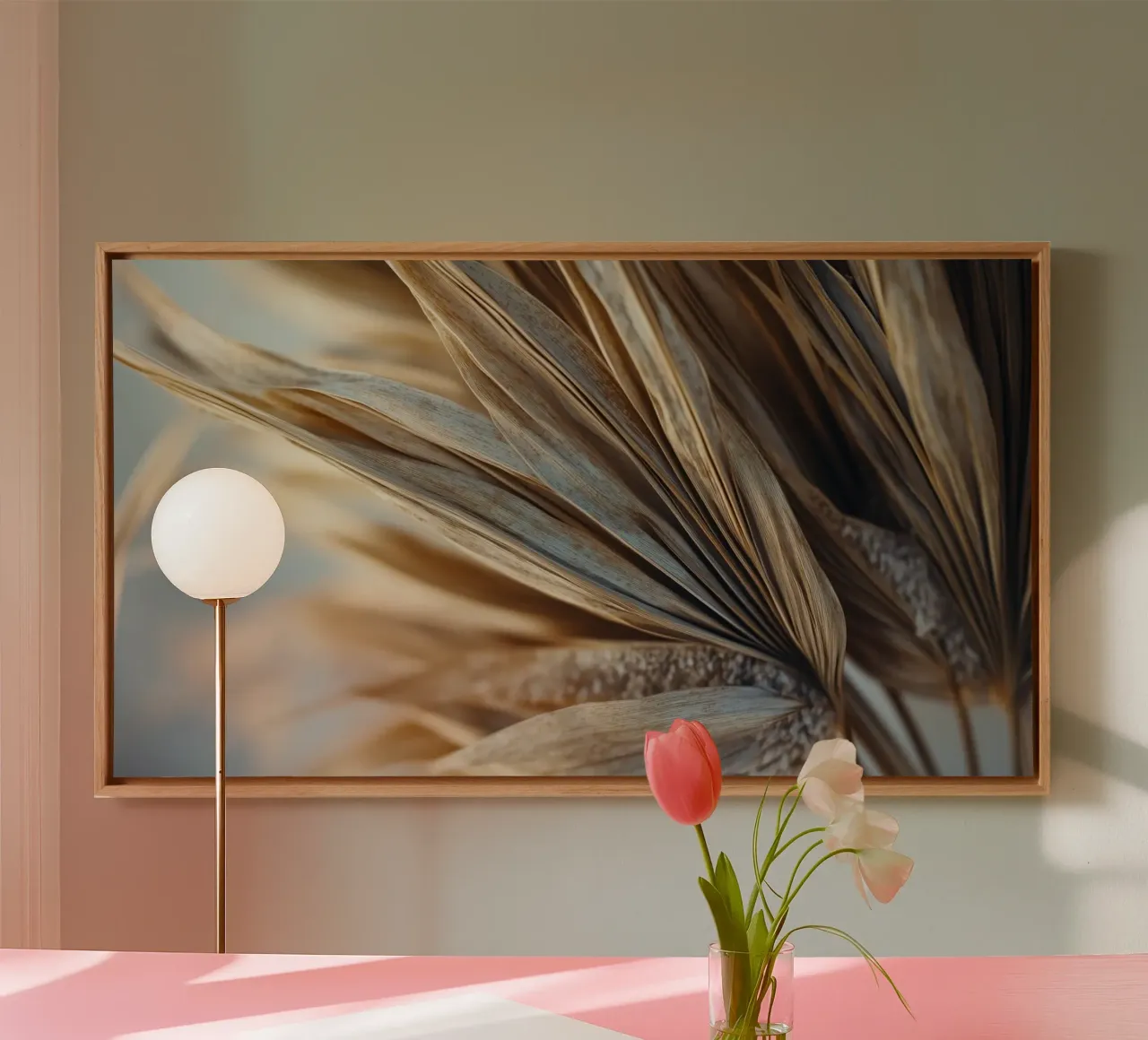 Dry Palm Leaf canvas by treechild