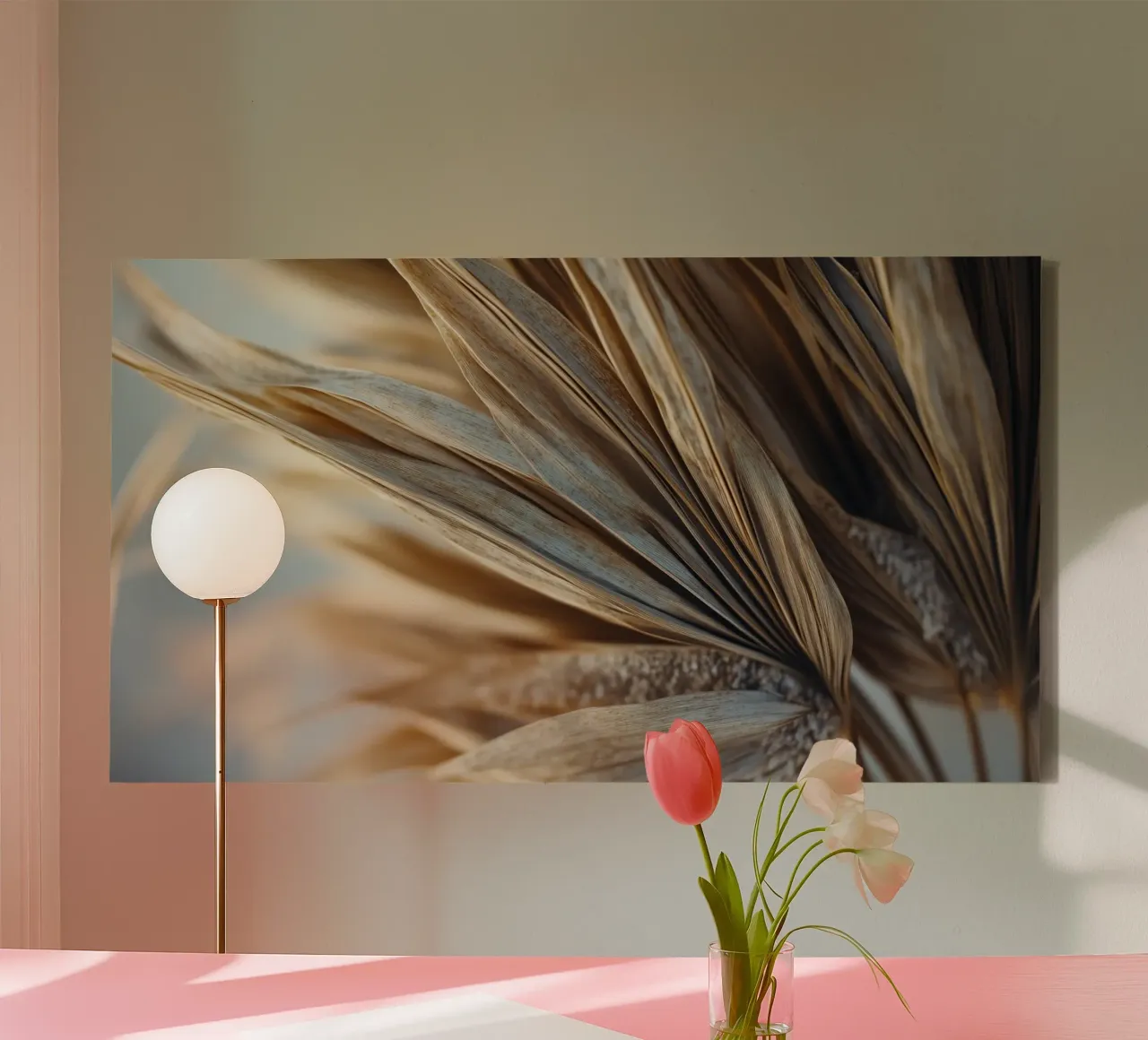 Dry Palm Leaf canvas by treechild