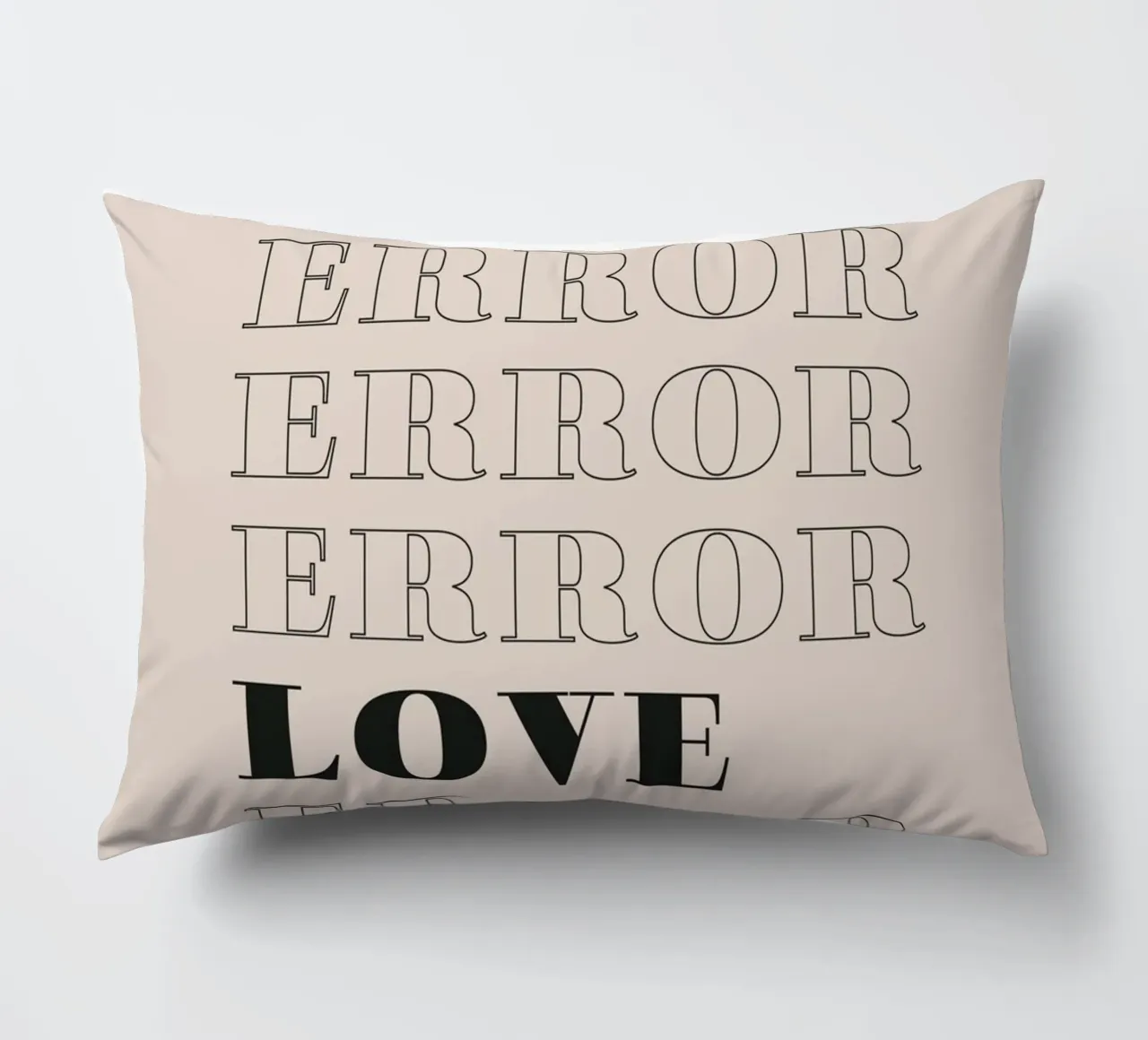 error error love error decorative cushion by Daily Inspiration