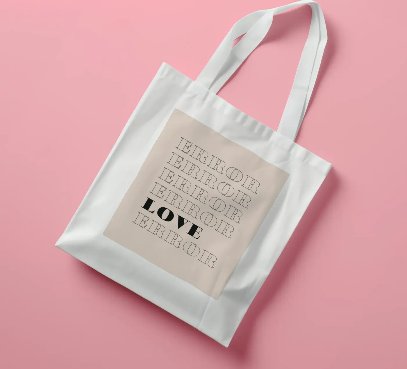 error error love error tote bag by Daily Inspiration