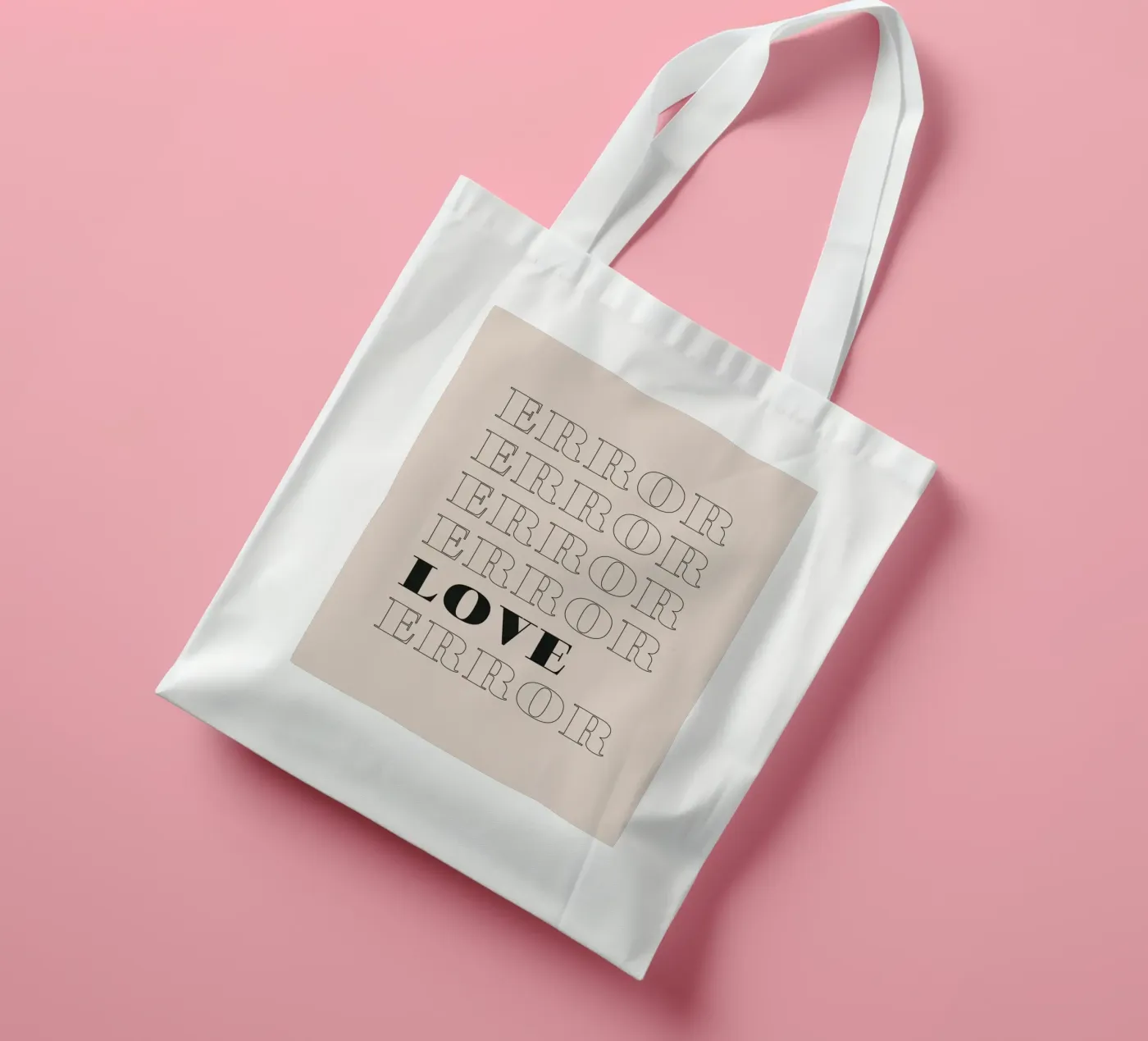 error error love error tote bag by Daily Inspiration