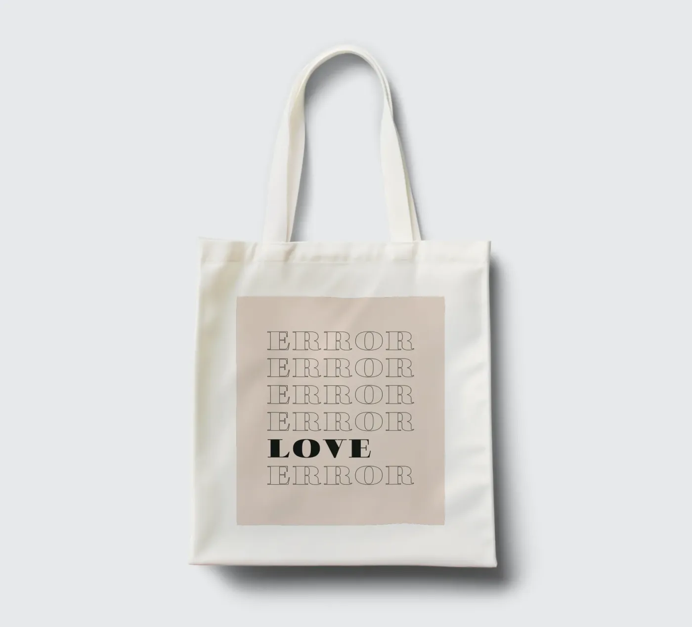 error error love error tote bag by Daily Inspiration