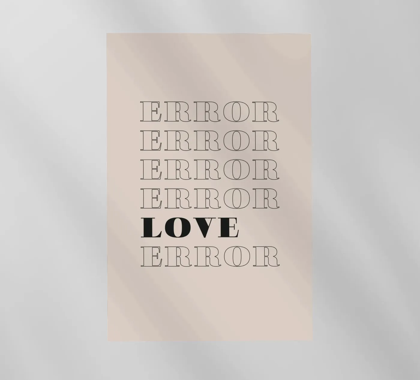 error error love error backlit folie van Daily Inspiration