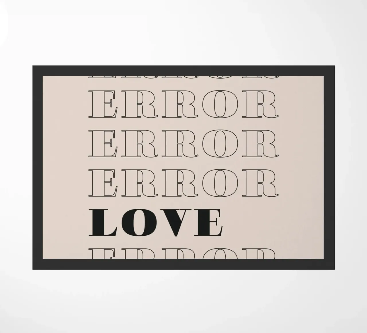 error error love error deurmat van Daily Inspiration