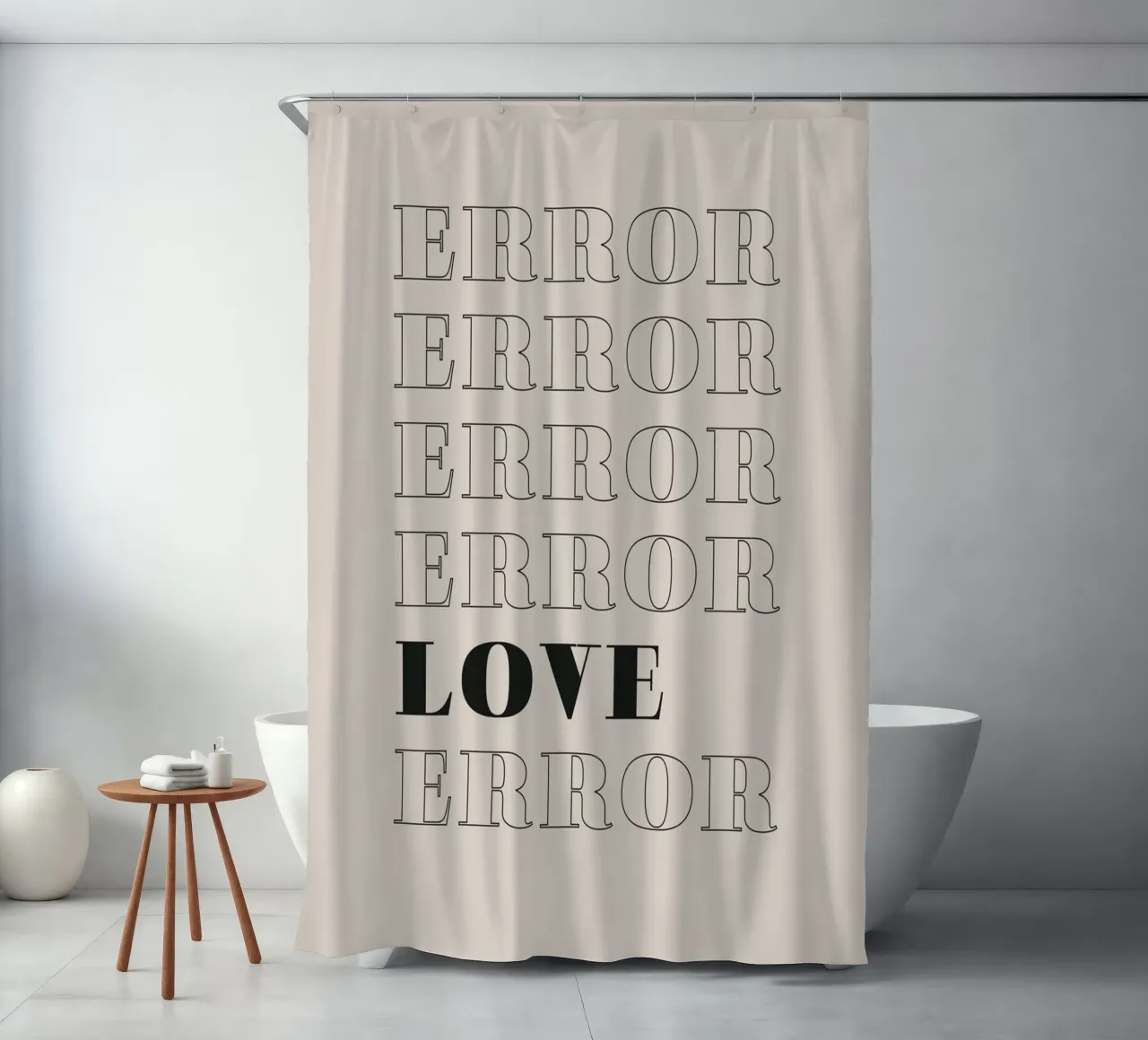 error error love error Duschvorhang von Daily Inspiration