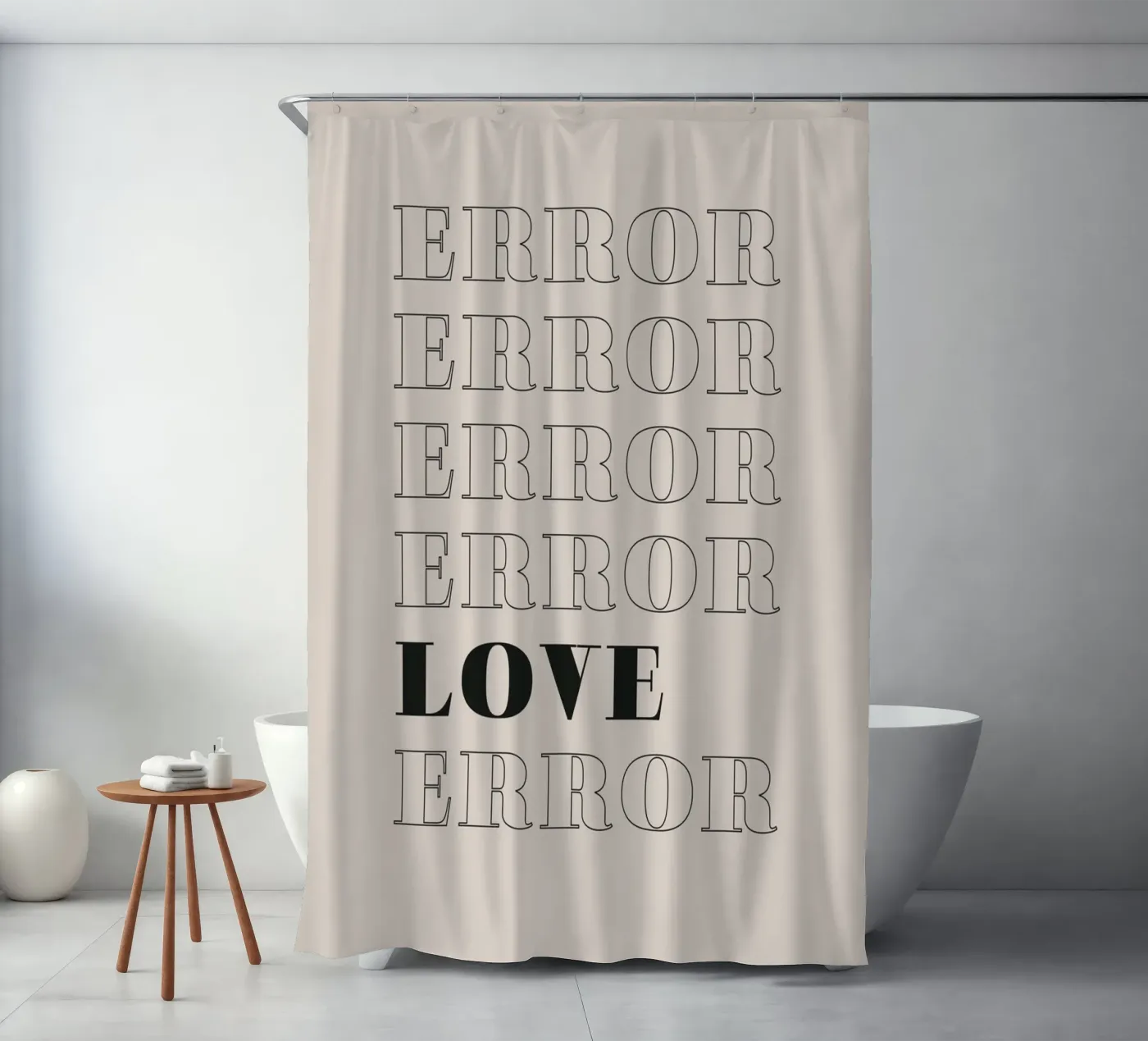 error error love error Duschvorhang von Daily Inspiration