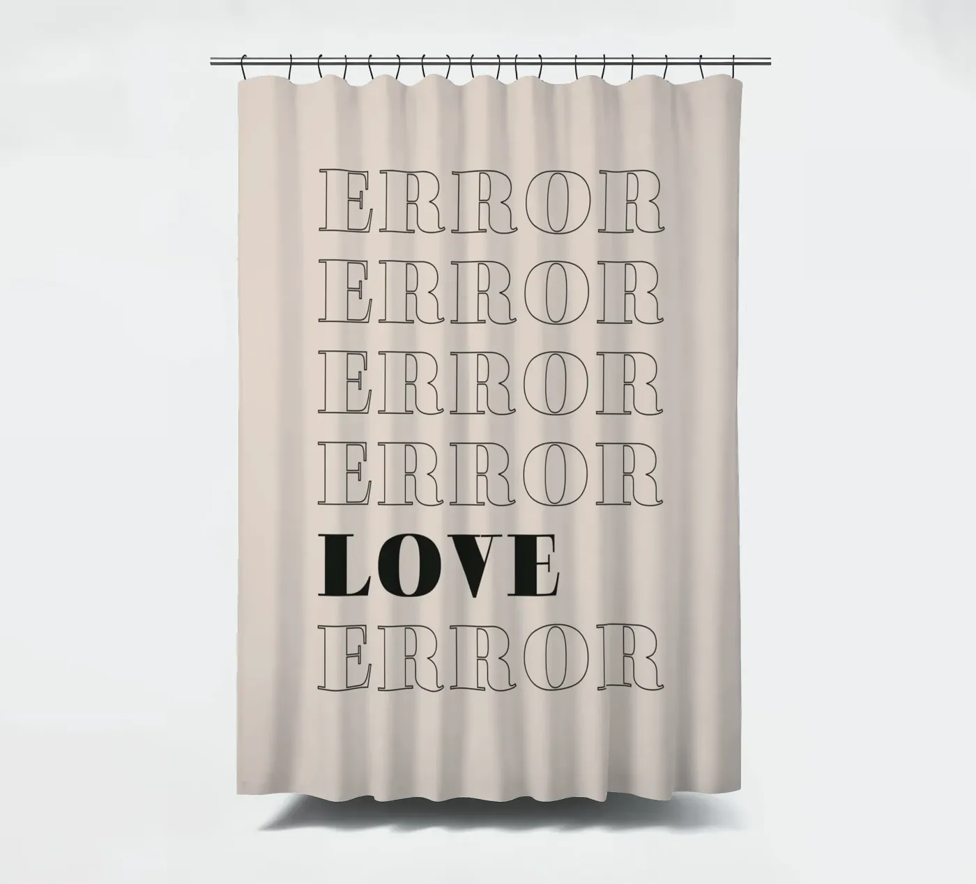 error error love error tenda da doccia da Daily Inspiration