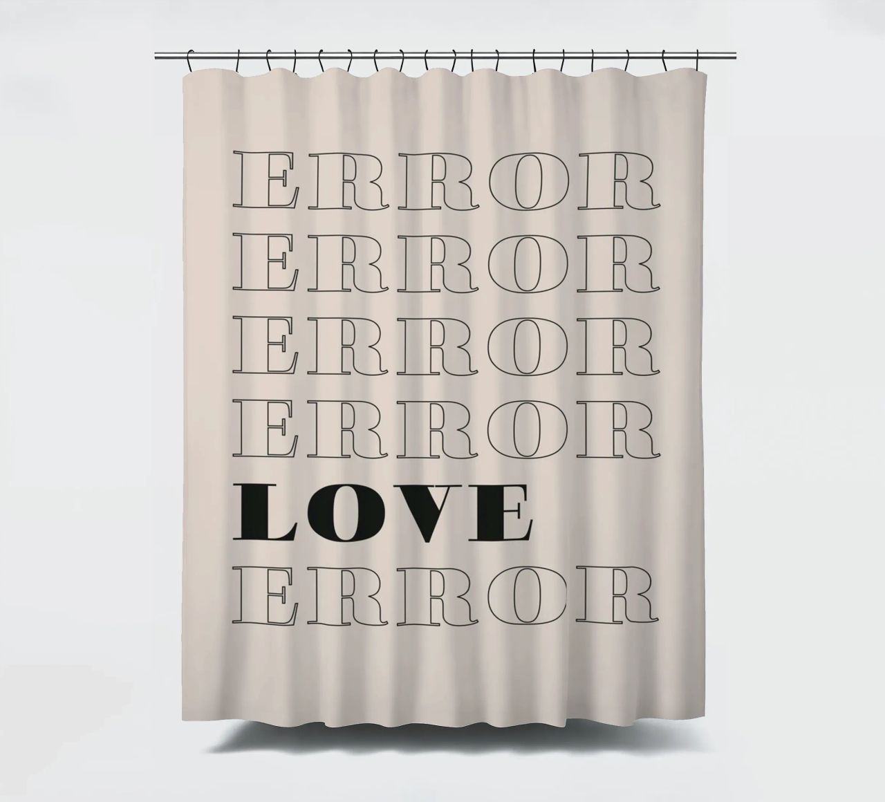 error error love error tenda da doccia da Daily Inspiration