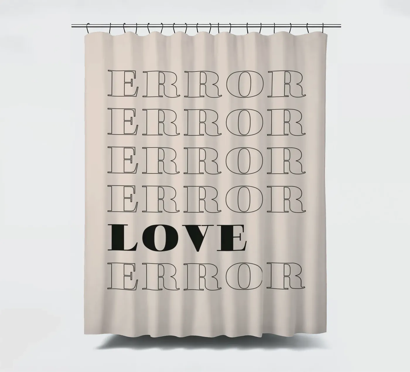 error error love error tenda da doccia da Daily Inspiration