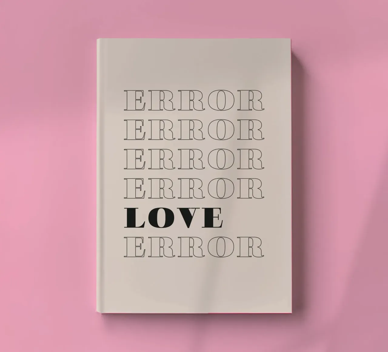 error error love error carnet de notes de Daily Inspiration