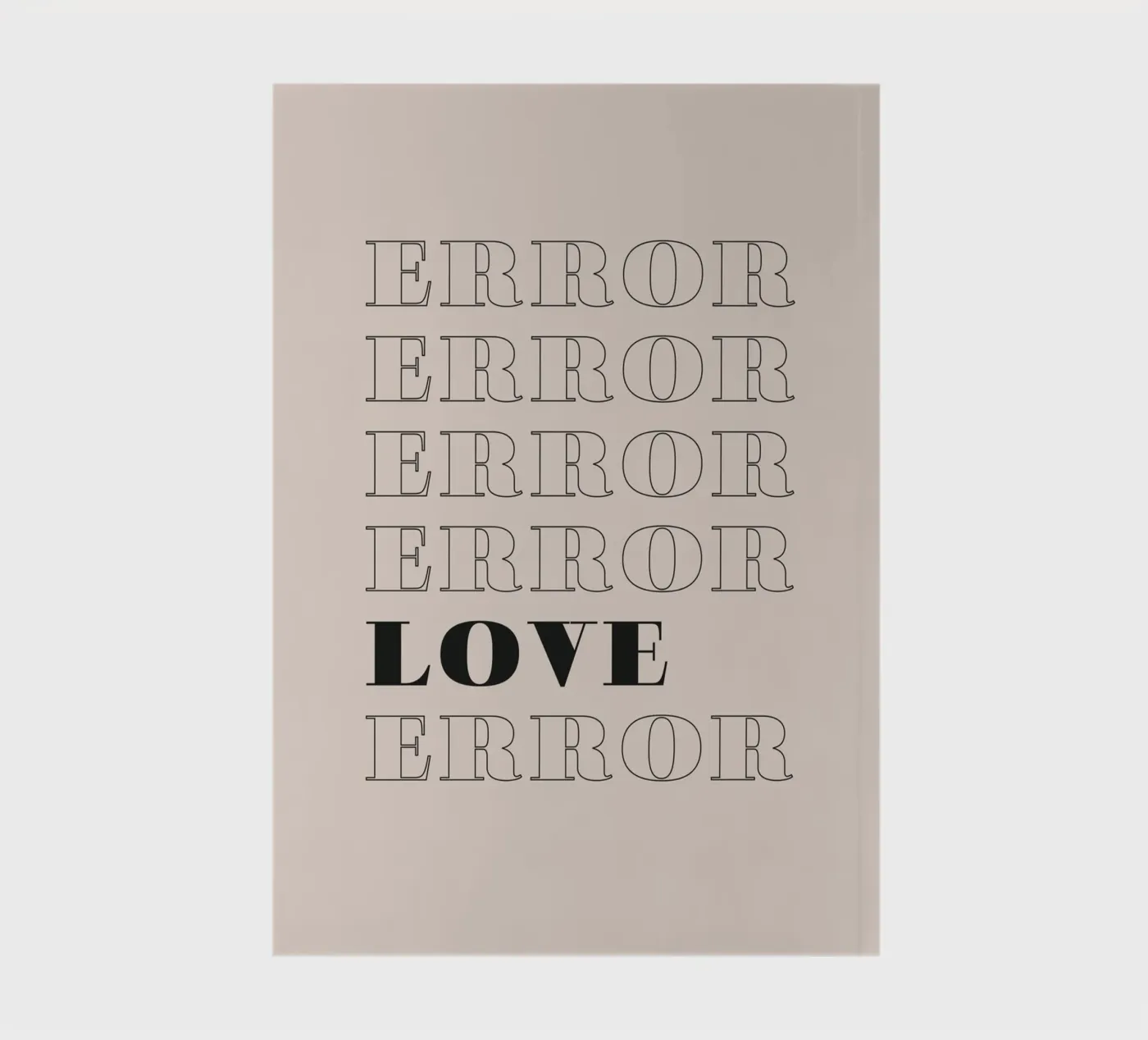 error error love error Notizbuch von Daily Inspiration
