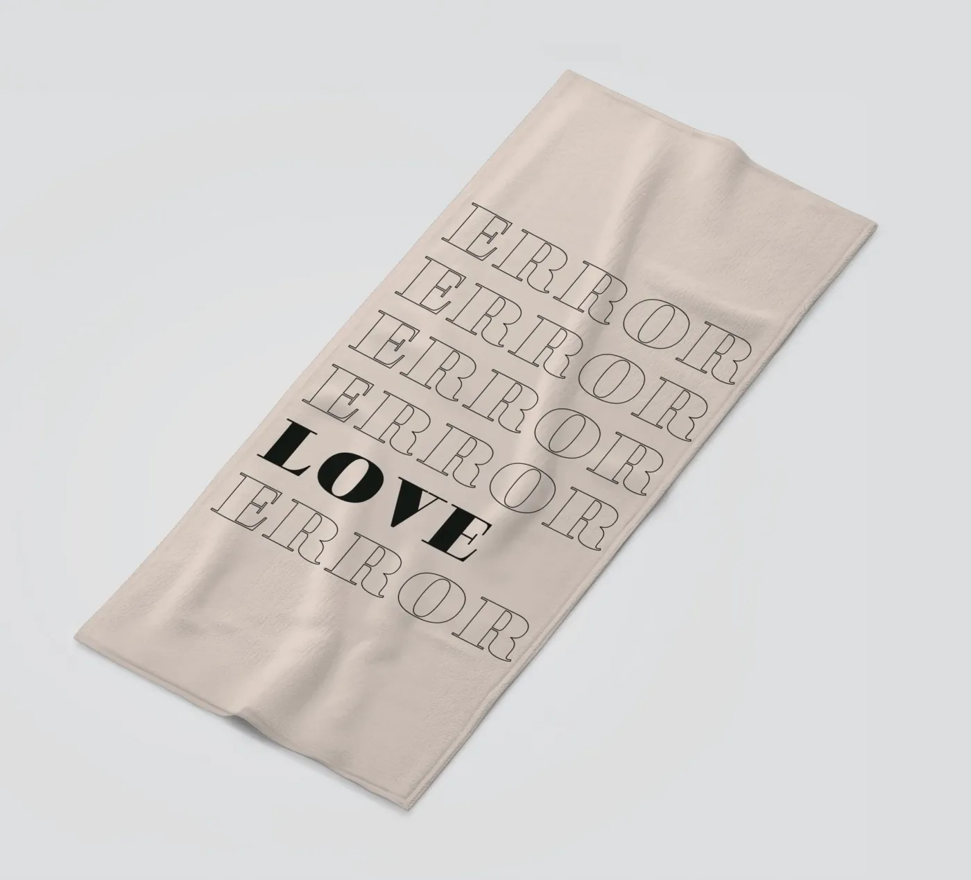 error error love error Strandtuch von Daily Inspiration