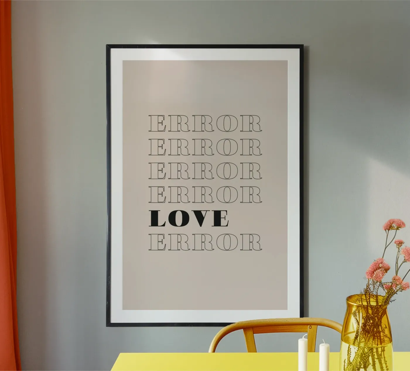 error error love error poster da Daily Inspiration