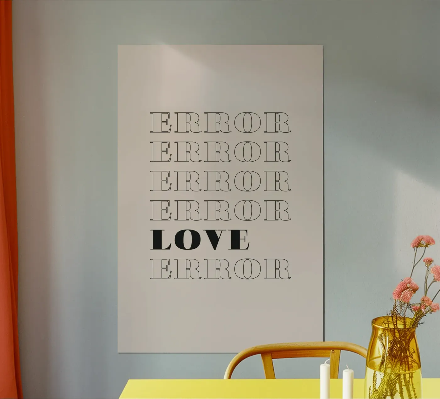 error error love error poster van Daily Inspiration