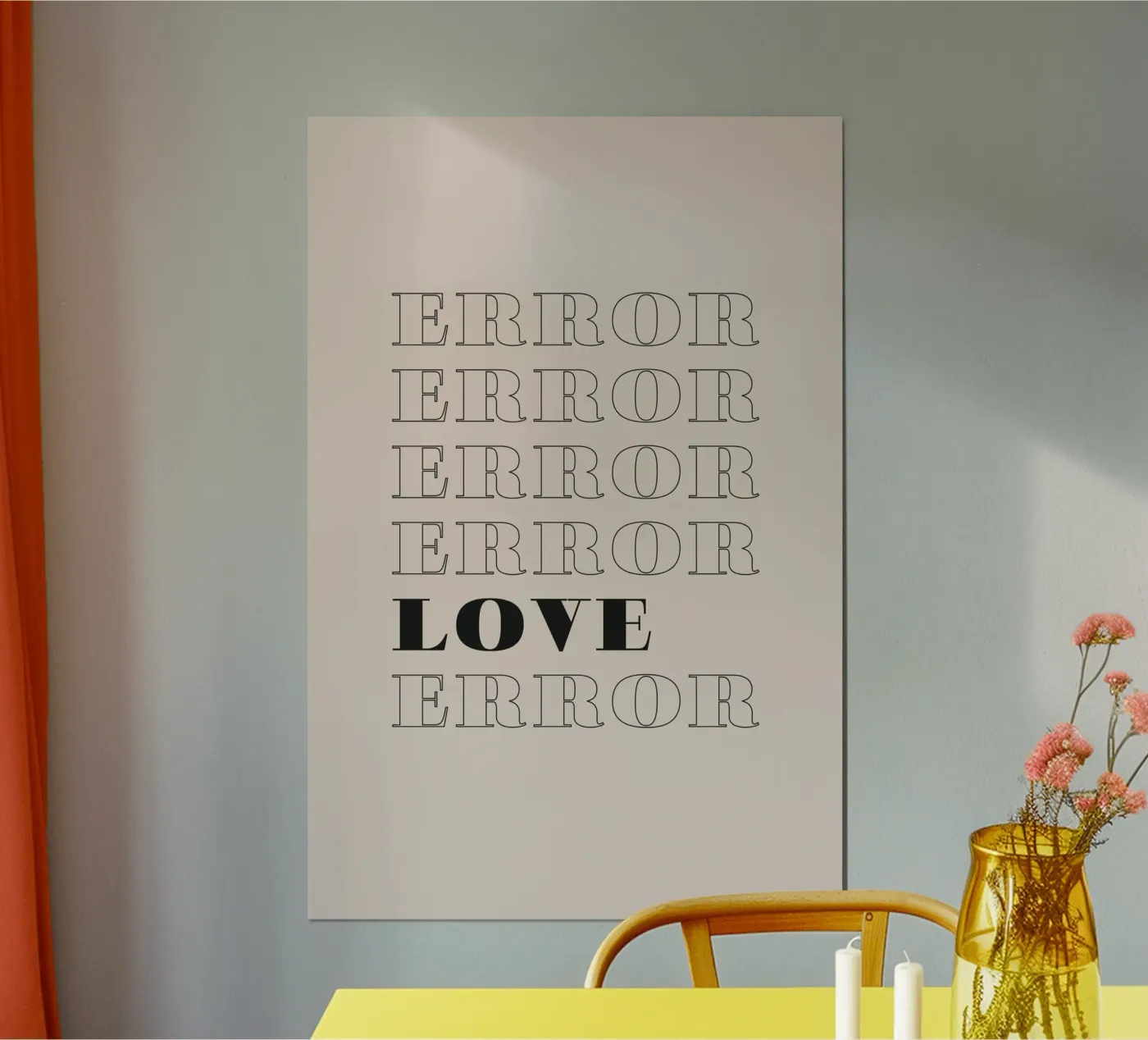 error error love error poster da Daily Inspiration