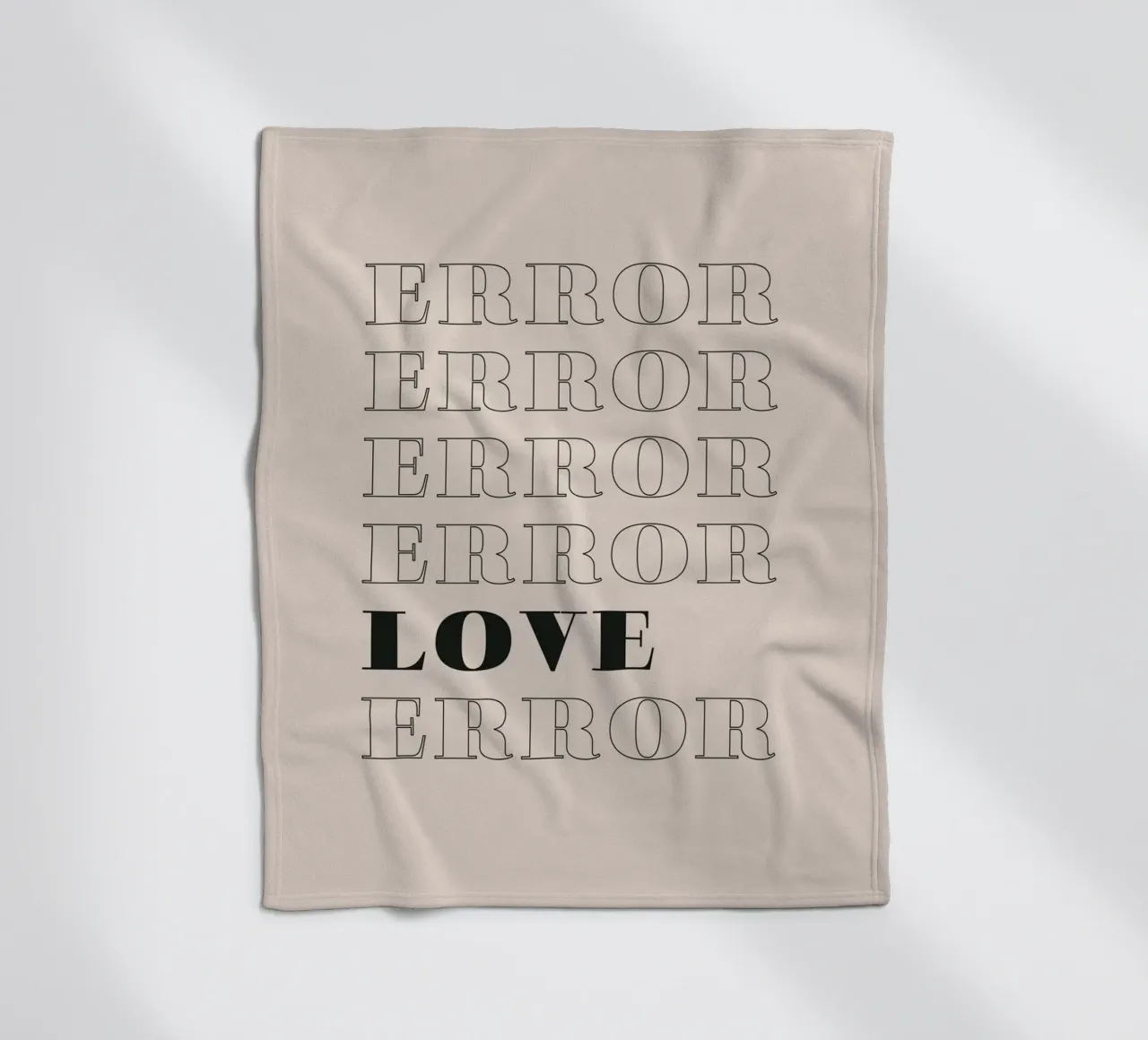 error error love error coperta in pile da Daily Inspiration