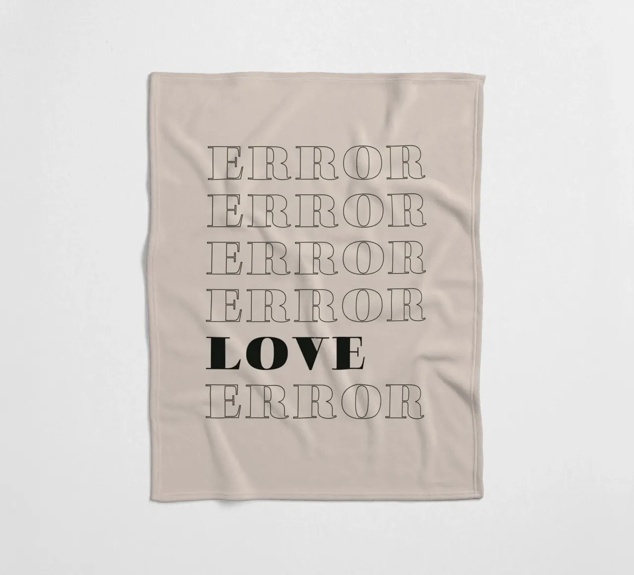 error error love error manta de franela de Daily Inspiration