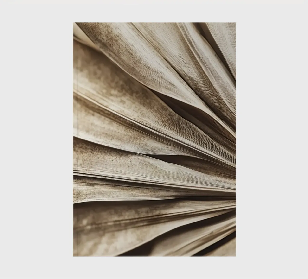 Dry palm Leaf No 2 notebook by treechild