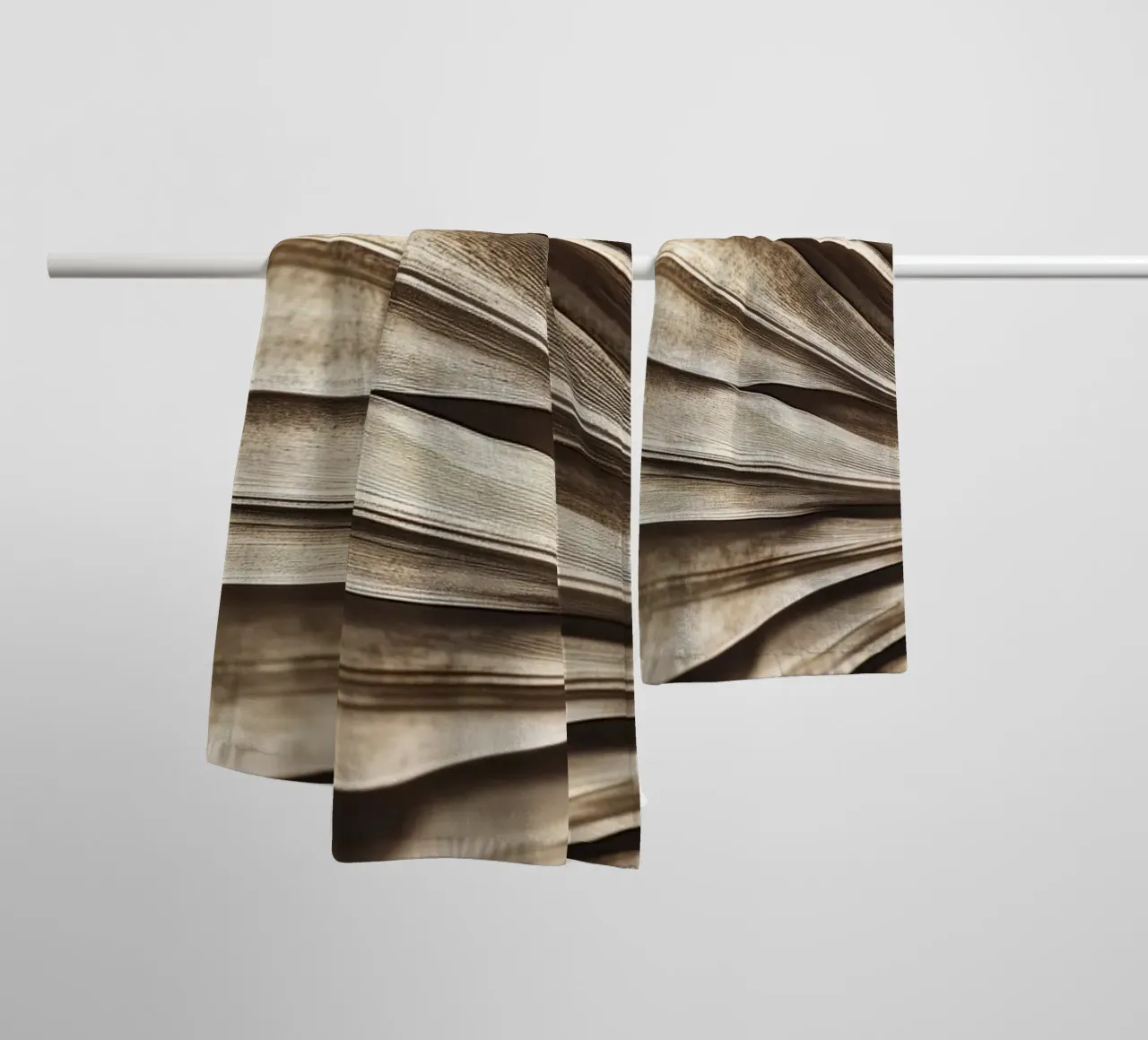 Dry palm Leaf No 2 asciugamano da bagno da treechild