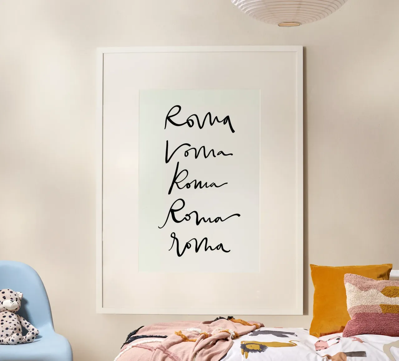 Rome poster con telaio in legno da Kristen Polsinelli