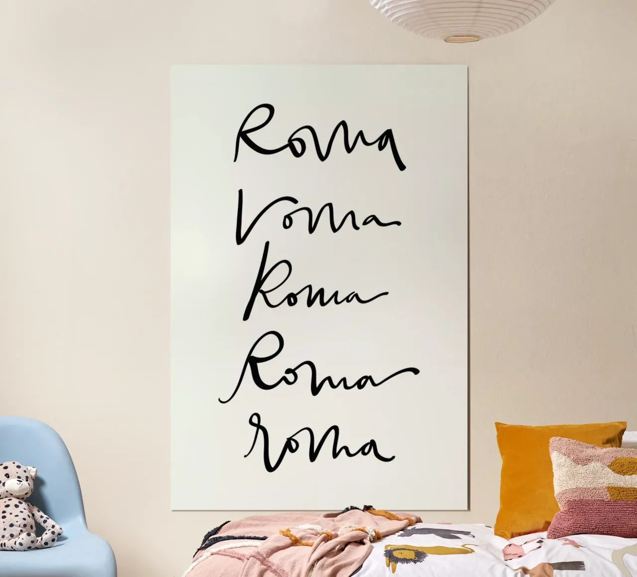 Rome poster con telaio in legno da Kristen Polsinelli