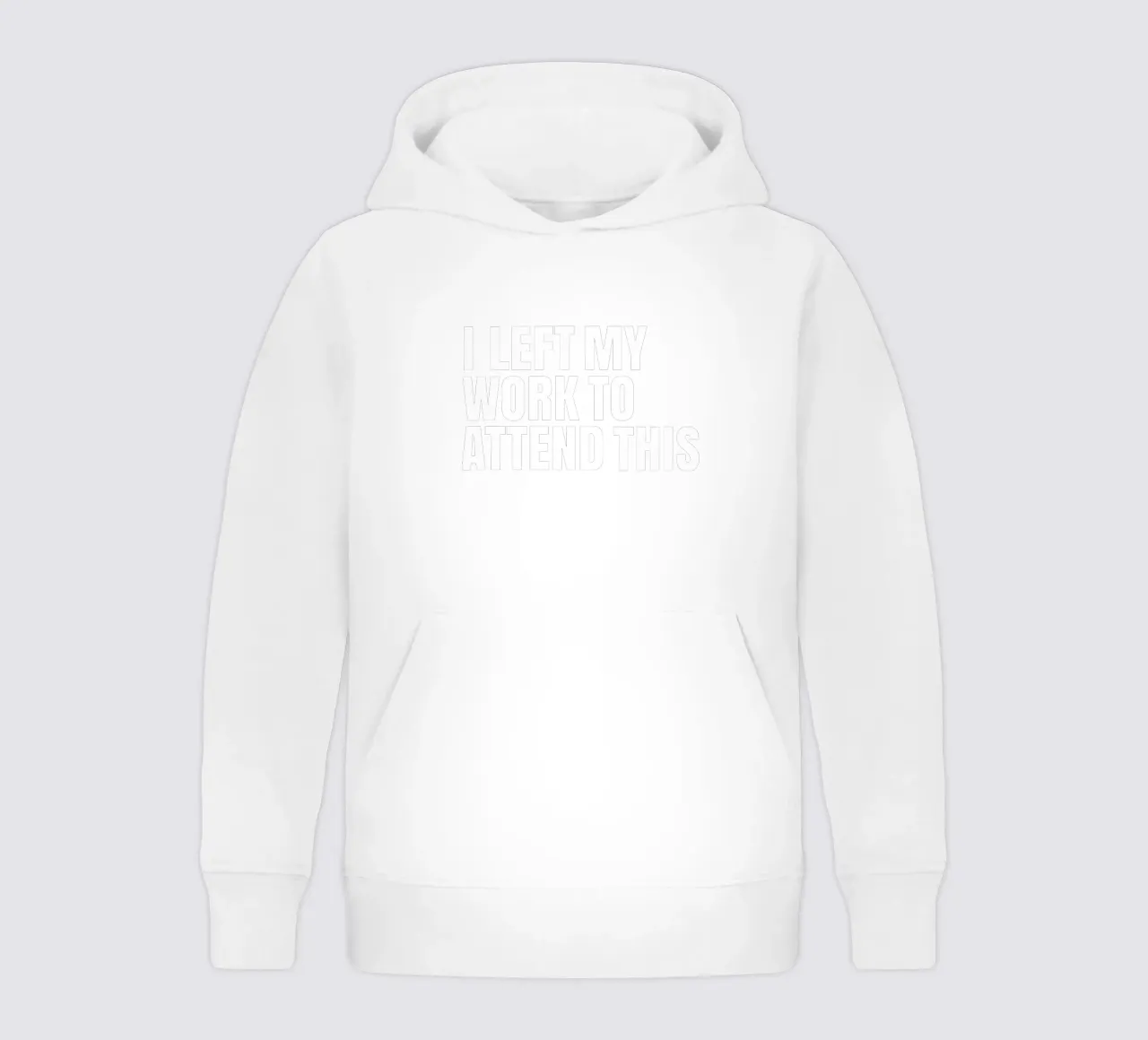 I left my work to attend this sudadera con capucha para niño de happieeagle
