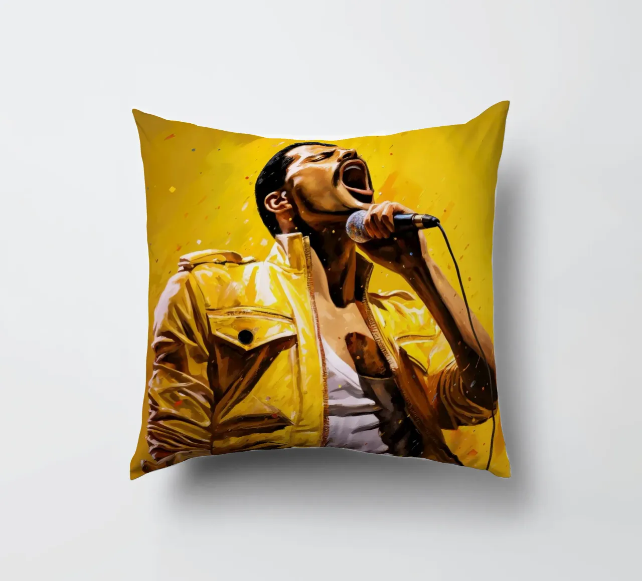 Freddie Mercury Art Quote cuscino da Lootprint
