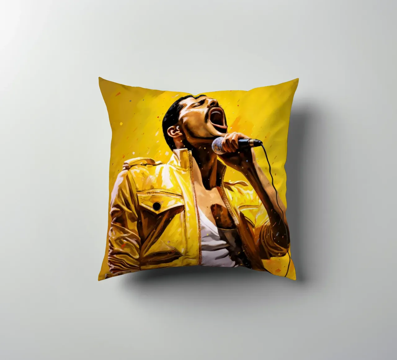 Freddie Mercury Art Quote cuscino da Lootprint