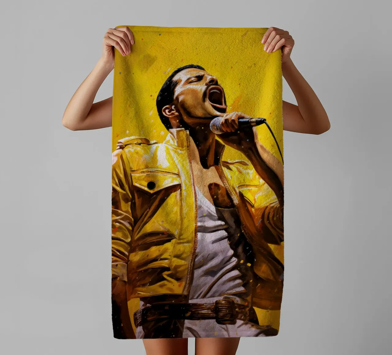 Freddie Mercury Art Quote asciugamano da bagno da Lootprint