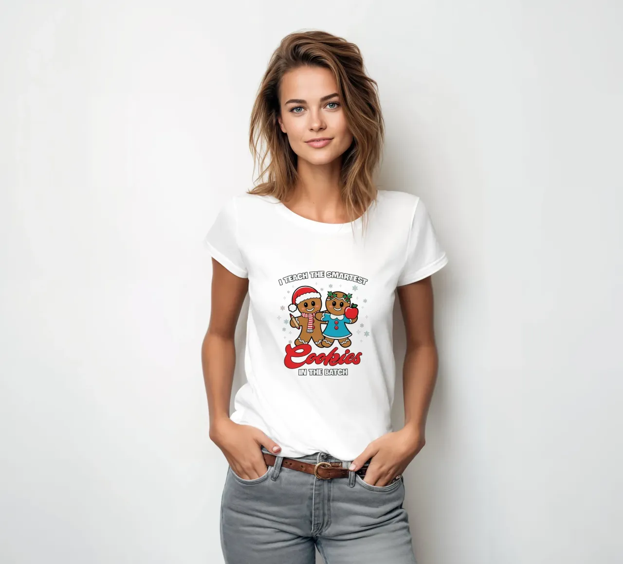 I teach the smartest cookies in the batch dames t-shirt getailleerd van edsonramosart
