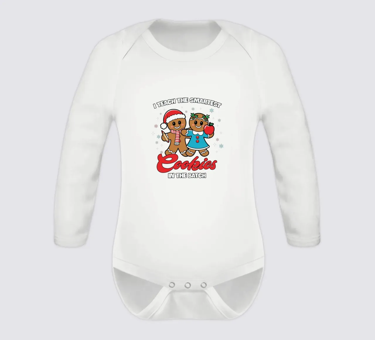 I teach the smartest cookies in the batch body neonato maniche lunghe da edsonramosart