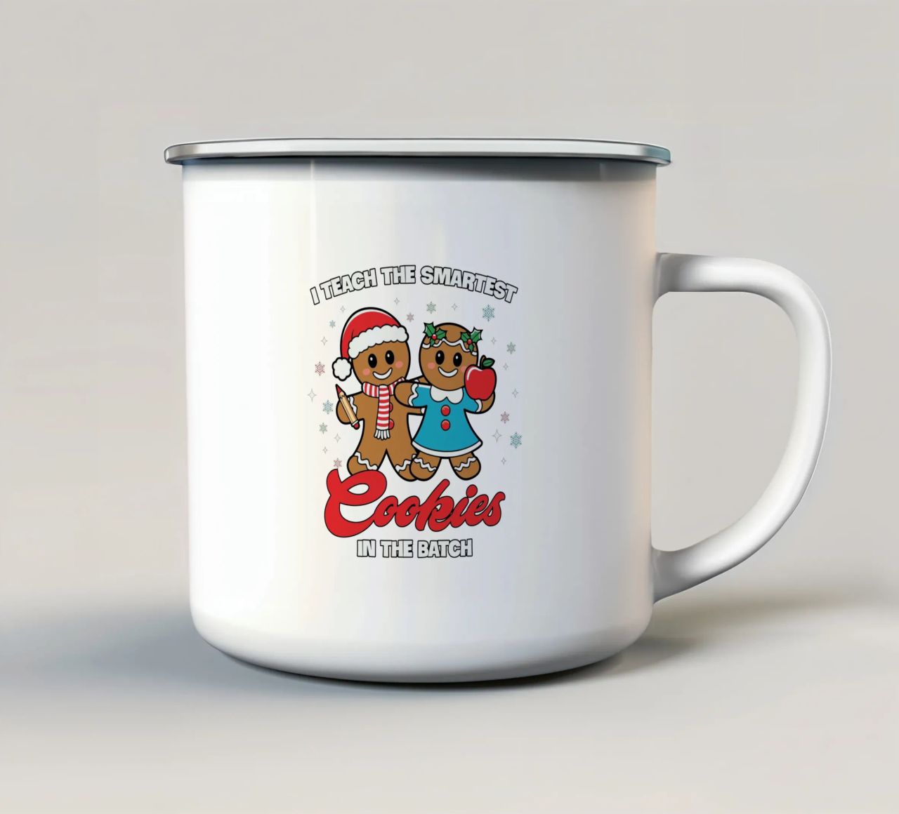 I teach the smartest cookies in the batch tazza in smalto da edsonramosart