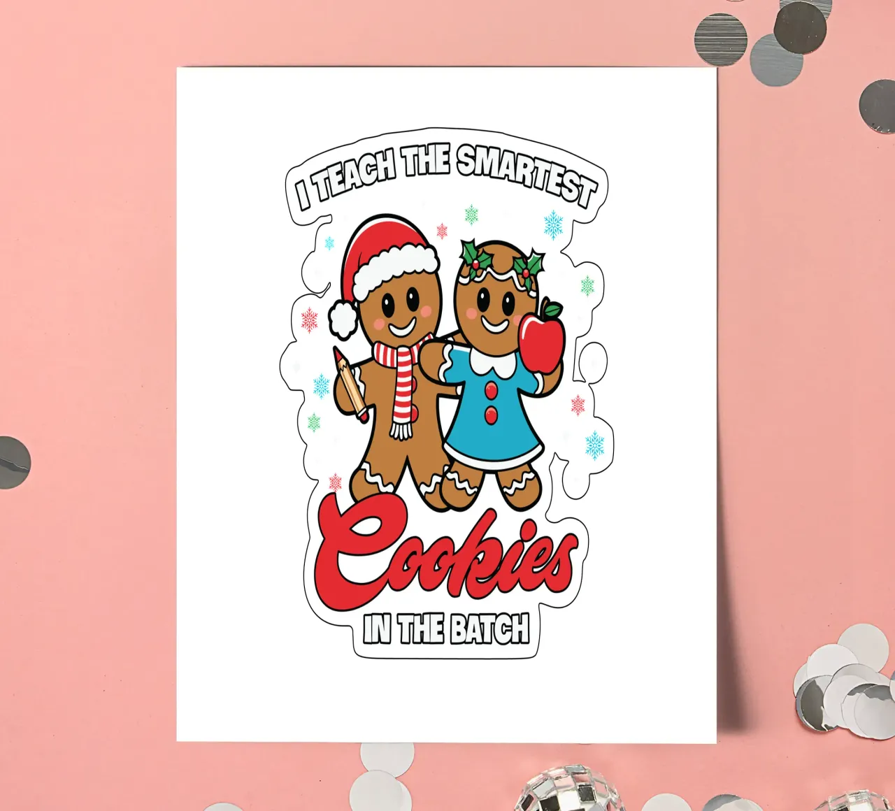 I teach the smartest cookies in the batch Stickerbogen von edsonramosart