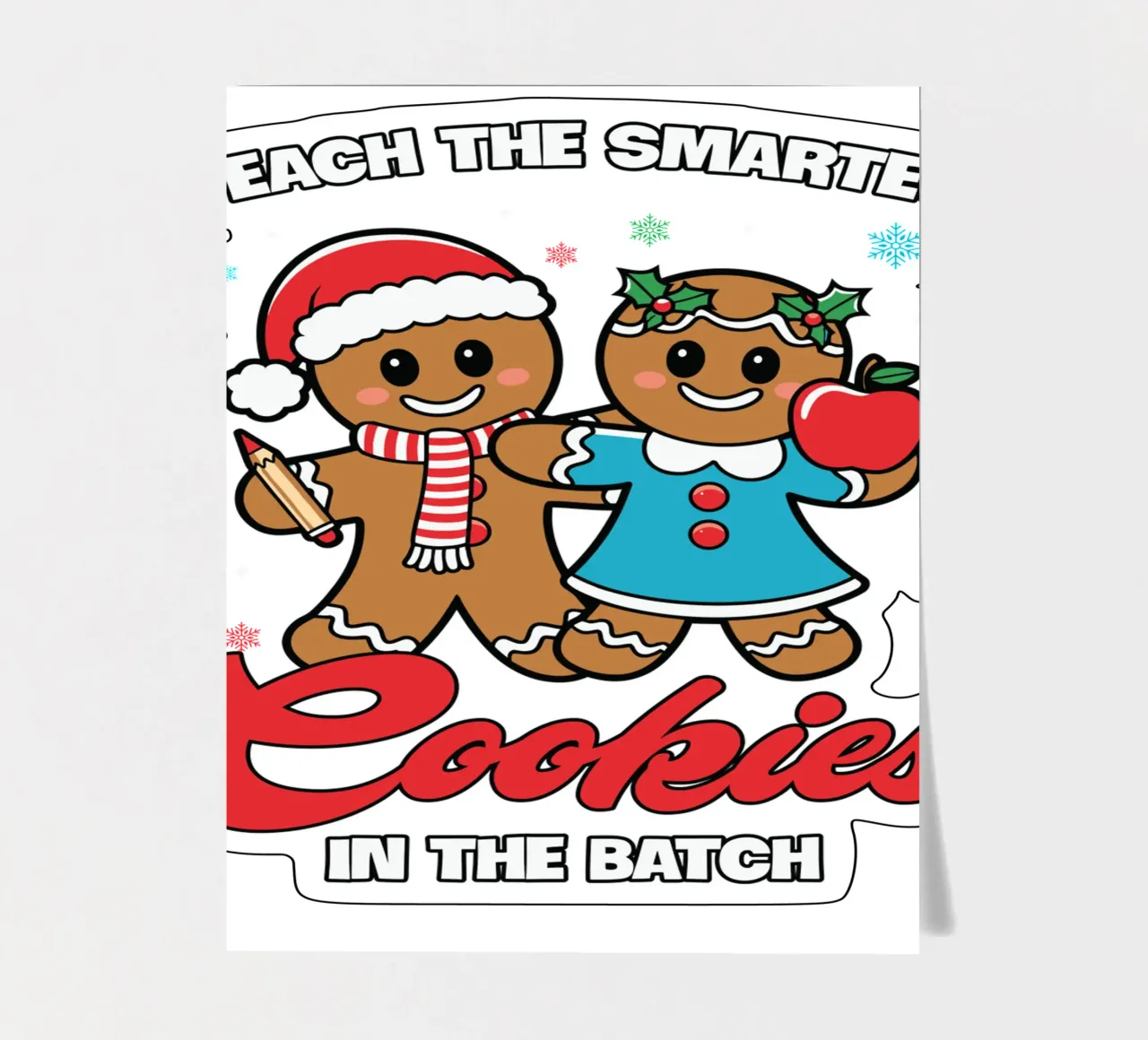 I teach the smartest cookies in the batch Stickerbogen von edsonramosart