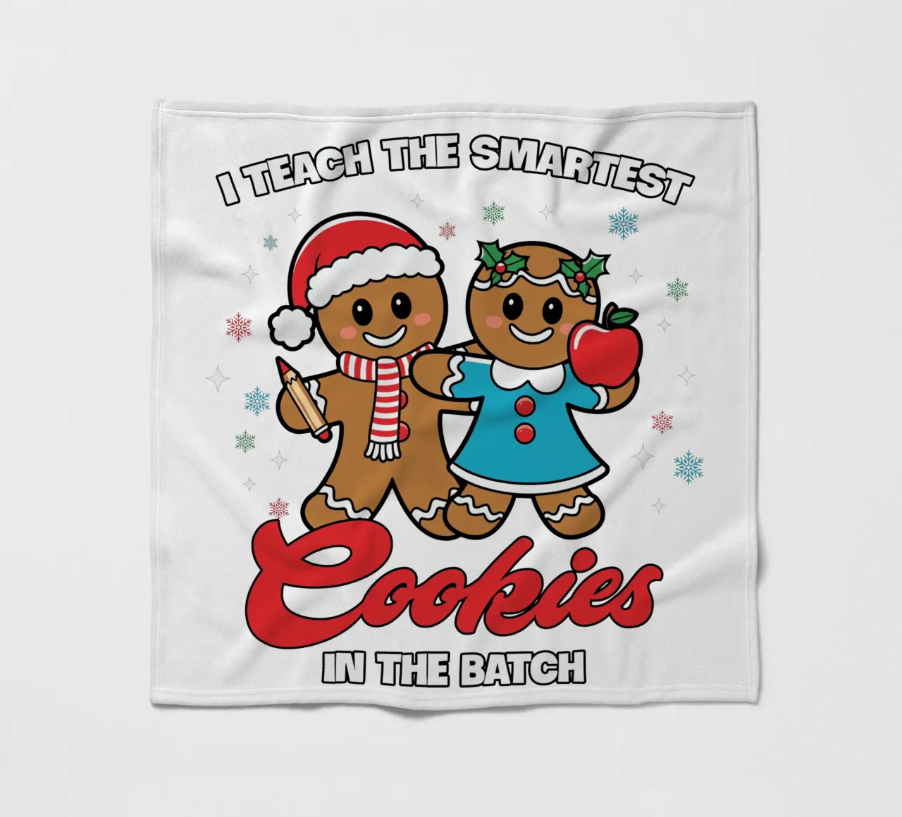 I teach the smartest cookies in the batch fleece blanket by edsonramosart