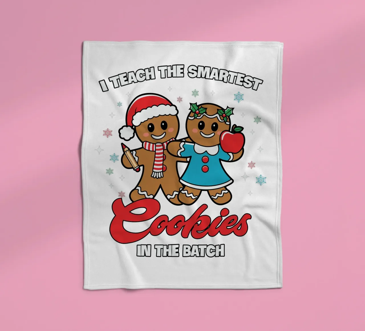 I teach the smartest cookies in the batch fleece blanket by edsonramosart