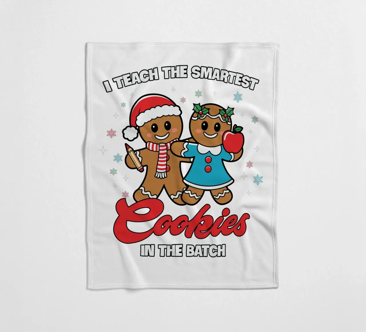 I teach the smartest cookies in the batch fleece blanket by edsonramosart