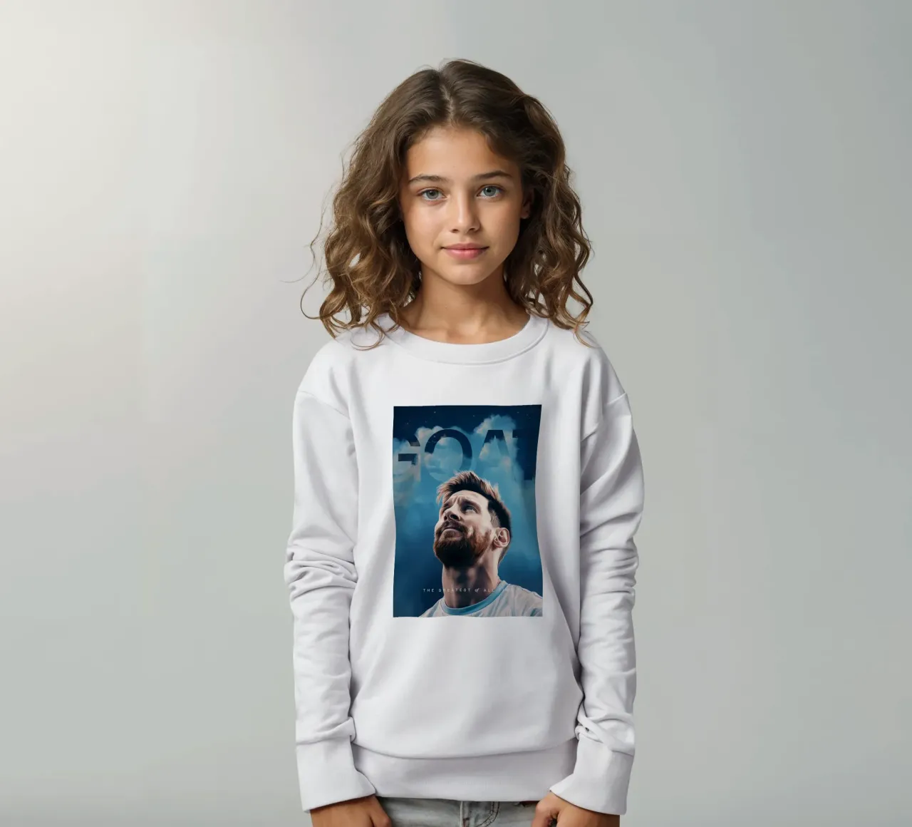 Lionel Messi is the GOAT Art felpa bambino da Lootprint