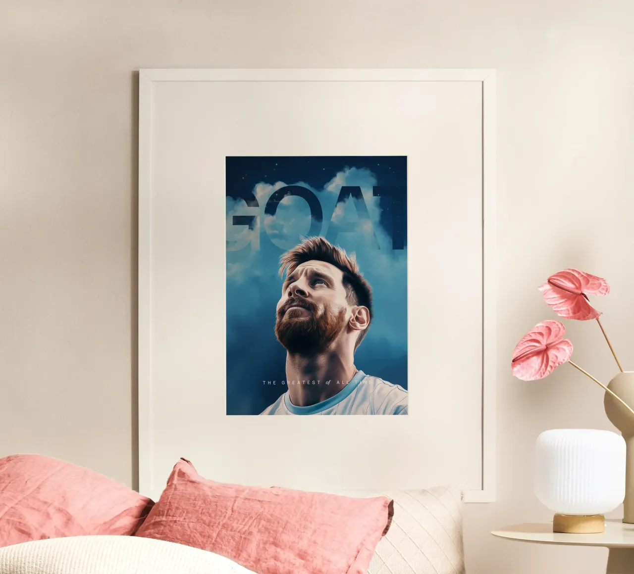 Lionel Messi is the GOAT Art carta hahnemühle da Lootprint