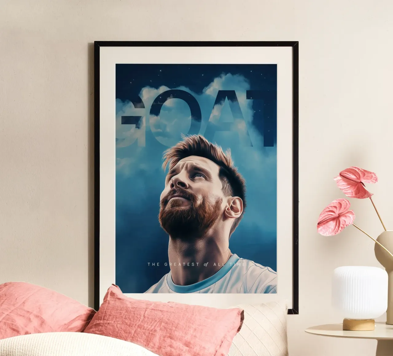 Lionel Messi is the GOAT Art carta hahnemühle da Lootprint
