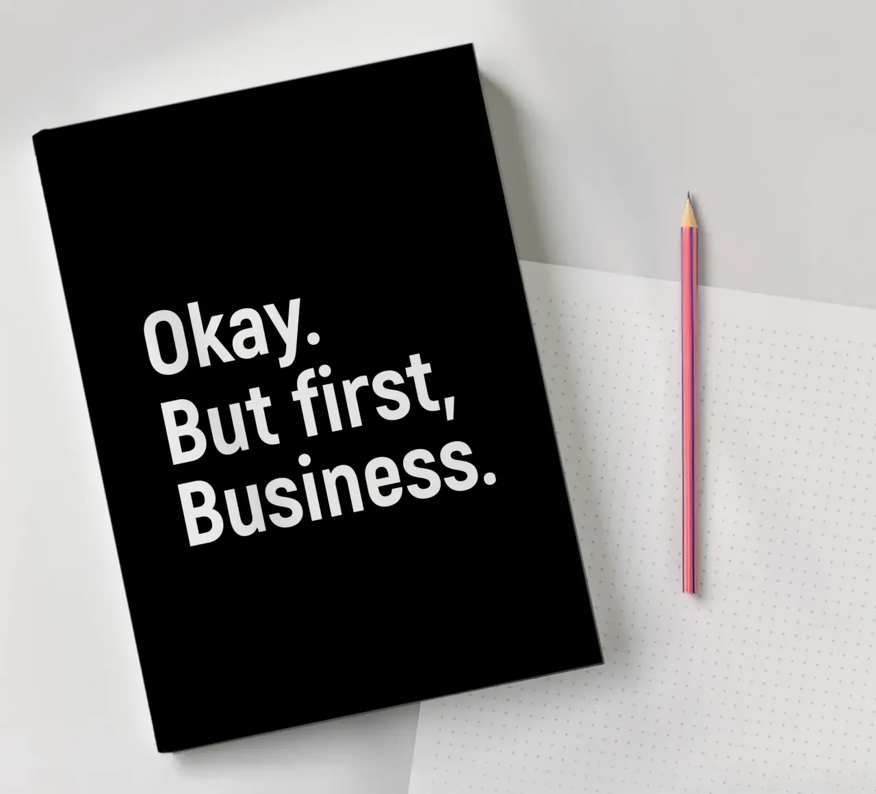 Okay. But first business. notebook by happieeagle