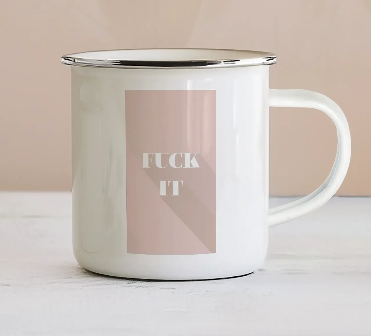 fuck it tazza in smalto da Daily Inspiration