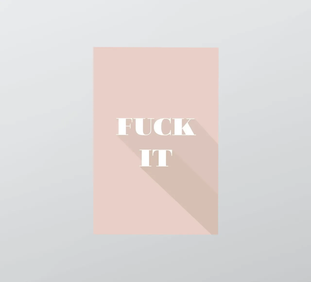 fuck it sticker van Daily Inspiration