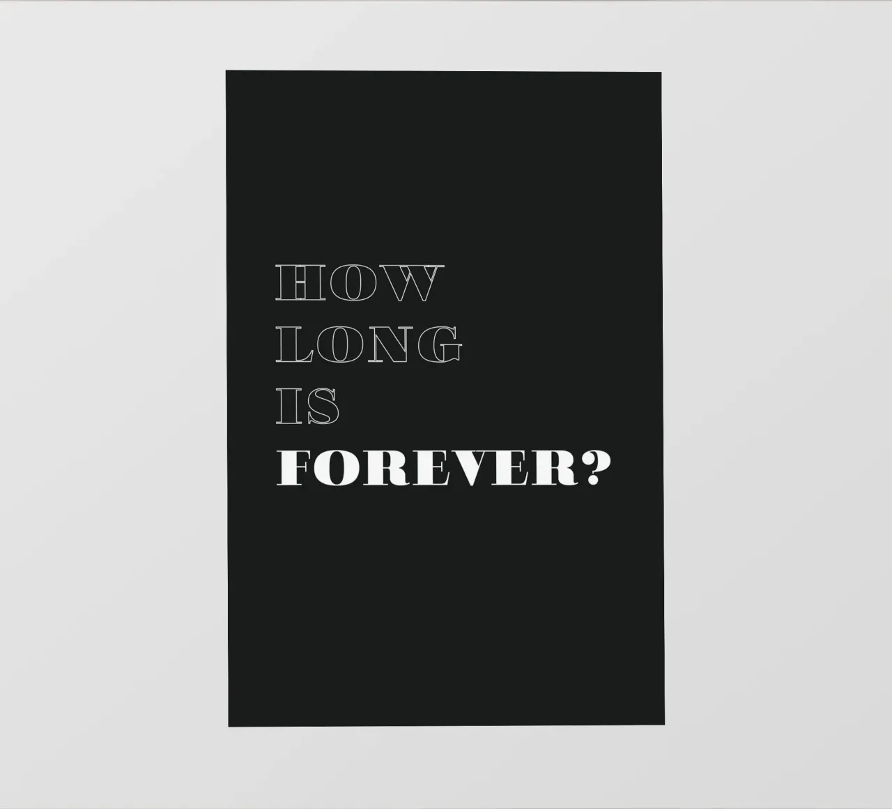 how long is forever pellicola backlit da Daily Inspiration