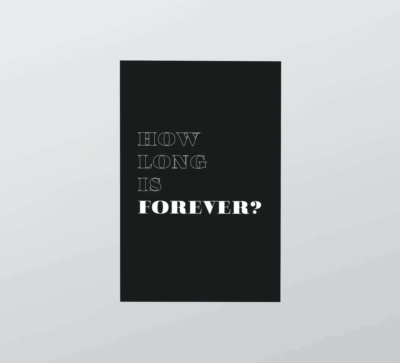 how long is forever adesivo da Daily Inspiration