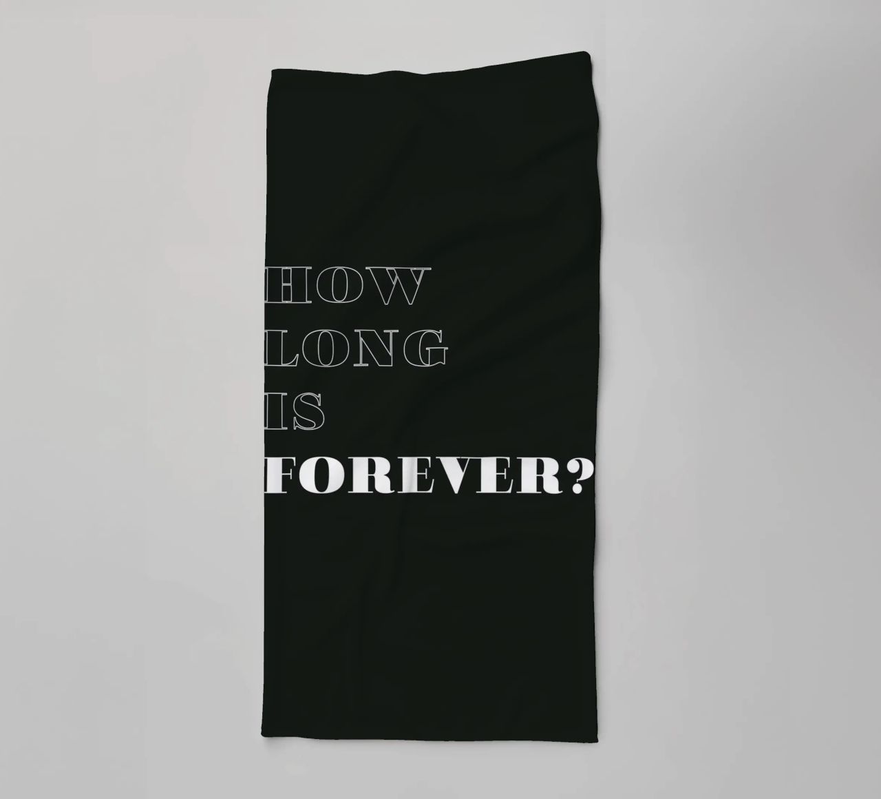 how long is forever asciugamano da bagno da Daily Inspiration