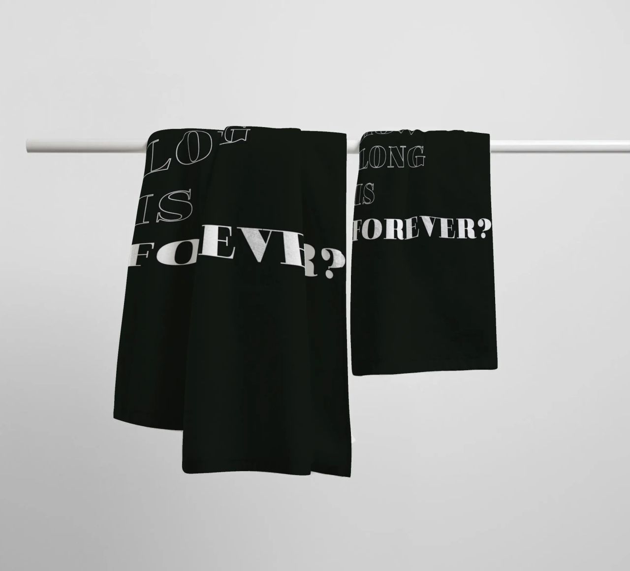 how long is forever asciugamano da bagno da Daily Inspiration